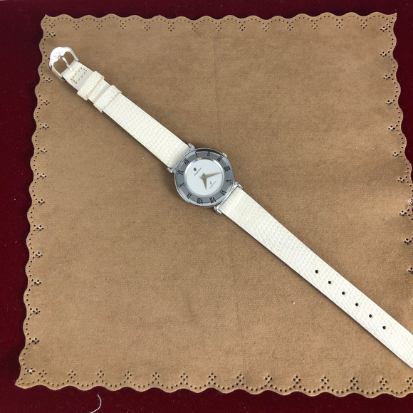 Vintage Jowissa Chrome Silver Watch Lizard Strap main image 6
